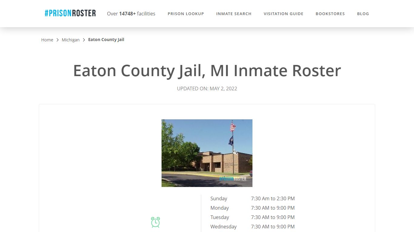Eaton County Jail, MI Inmate Roster